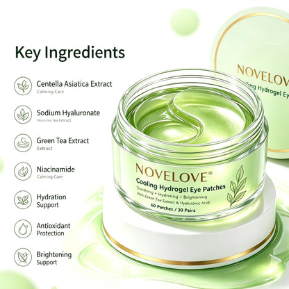 NOVELOVE® Parches de Hidrogel Refrescantes para Ojos