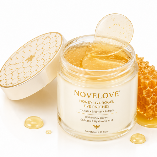 NOVELOVE® Parches de Hidrogel para Ojos con Colágeno y Miel