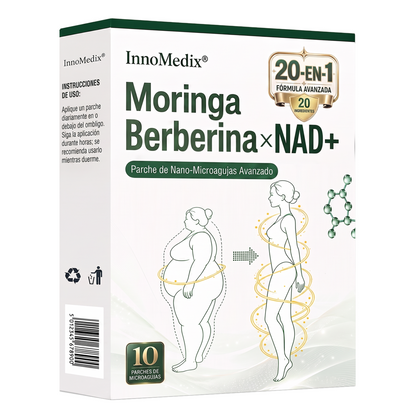 InnoMedix® Moringa Berberina x NAD+ 20-EN-1 Parche Avanzado de Nano-Microagujas (Aplicar solo una vez al día – cambios visibles en tan solo 7 días.)🔥💚