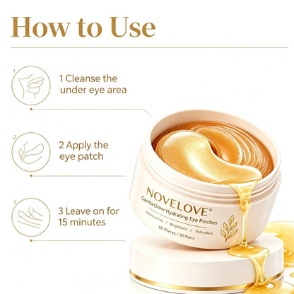 NOVELOVE® Parches Hidratantes para Ojos GentleGlow