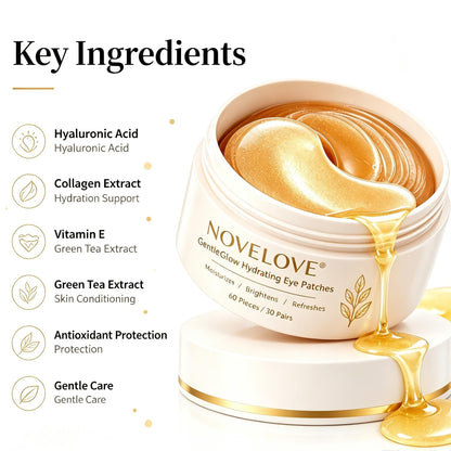 NOVELOVE® Parches Hidratantes para Ojos GentleGlow