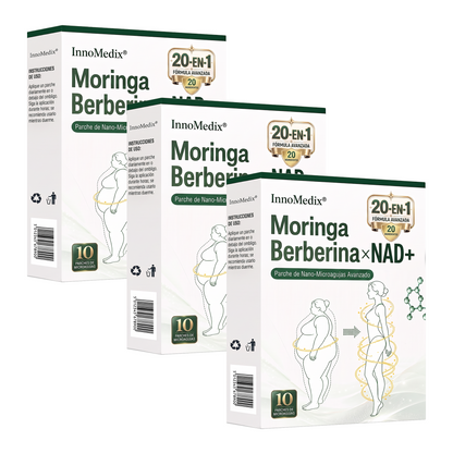 InnoMedix® Moringa Berberina x NAD+ 20-EN-1 Parche Avanzado de Nano-Microagujas (Aplicar solo una vez al día – cambios visibles en tan solo 7 días.)🔥💚