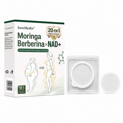InnoMedix® Moringa Berberina x NAD+ 20-EN-1 Parche Avanzado de Nano-Microagujas (Aplicar solo una vez al día – cambios visibles en tan solo 7 días.)🔥💚