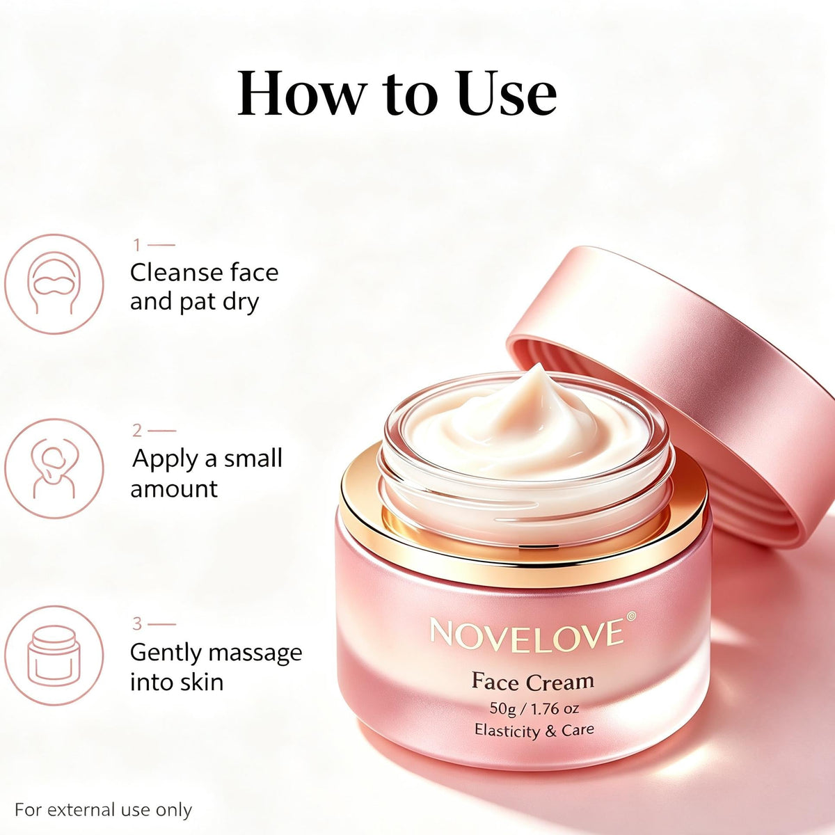 NOVELOVE®  Crema Facial para la Elasticidad