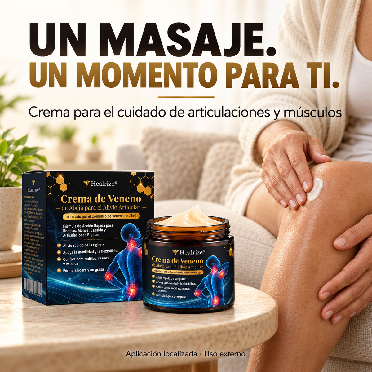 Healrize® Crema de veneno de abeja para articulaciones