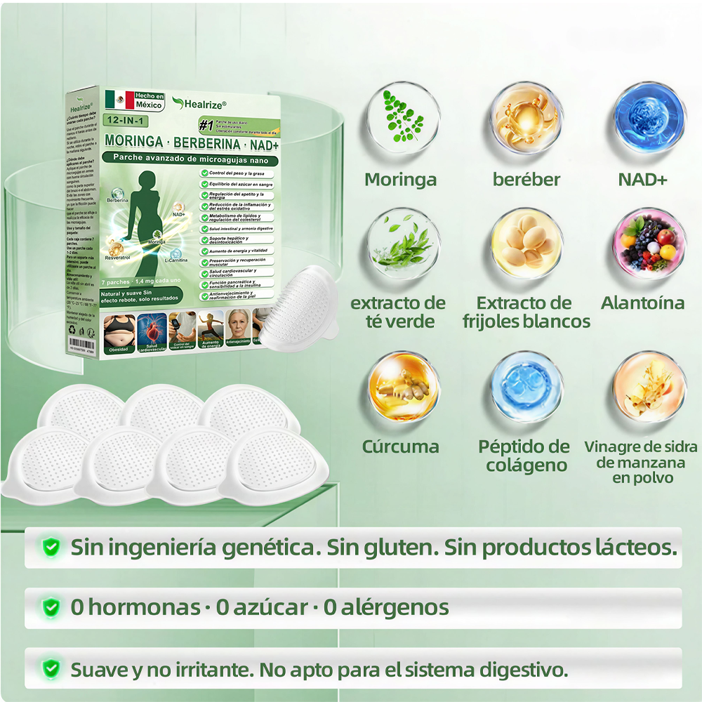 Tienda Oficial | 💚💚𝐻𝑒𝑎𝑙𝑟𝑖𝑧𝑒® 𝑴𝒐𝒓𝒊𝒏𝒈𝗮 · 𝐁𝐞𝐫𝐛𝐞𝐫𝐢𝐧𝐞 × 𝙉𝘼𝐃+ 𝟏2-en-1 𝗔𝗱𝘃𝗮𝗻𝗰𝗲𝗱 𝙉𝙖𝙣𝙤 𝙈𝙞𝙘𝙧𝙤𝙣𝙚𝙚𝐝𝐥𝐞 𝐏𝐚𝑡𝑐𝚑 🇲🇽