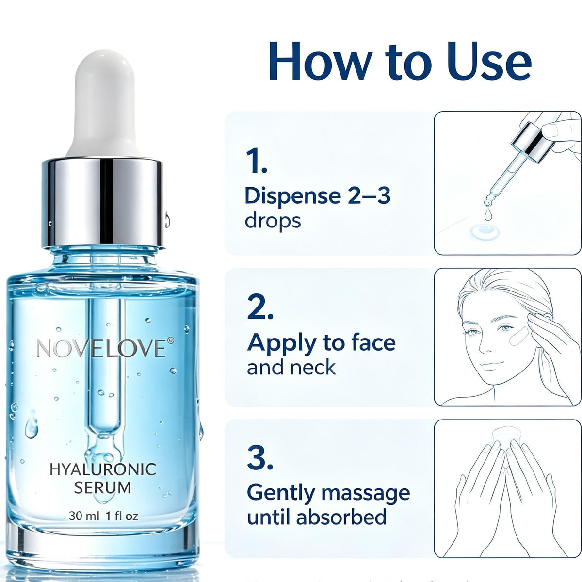 NOVELOVE®  Sérum de Ácido Hialurónico