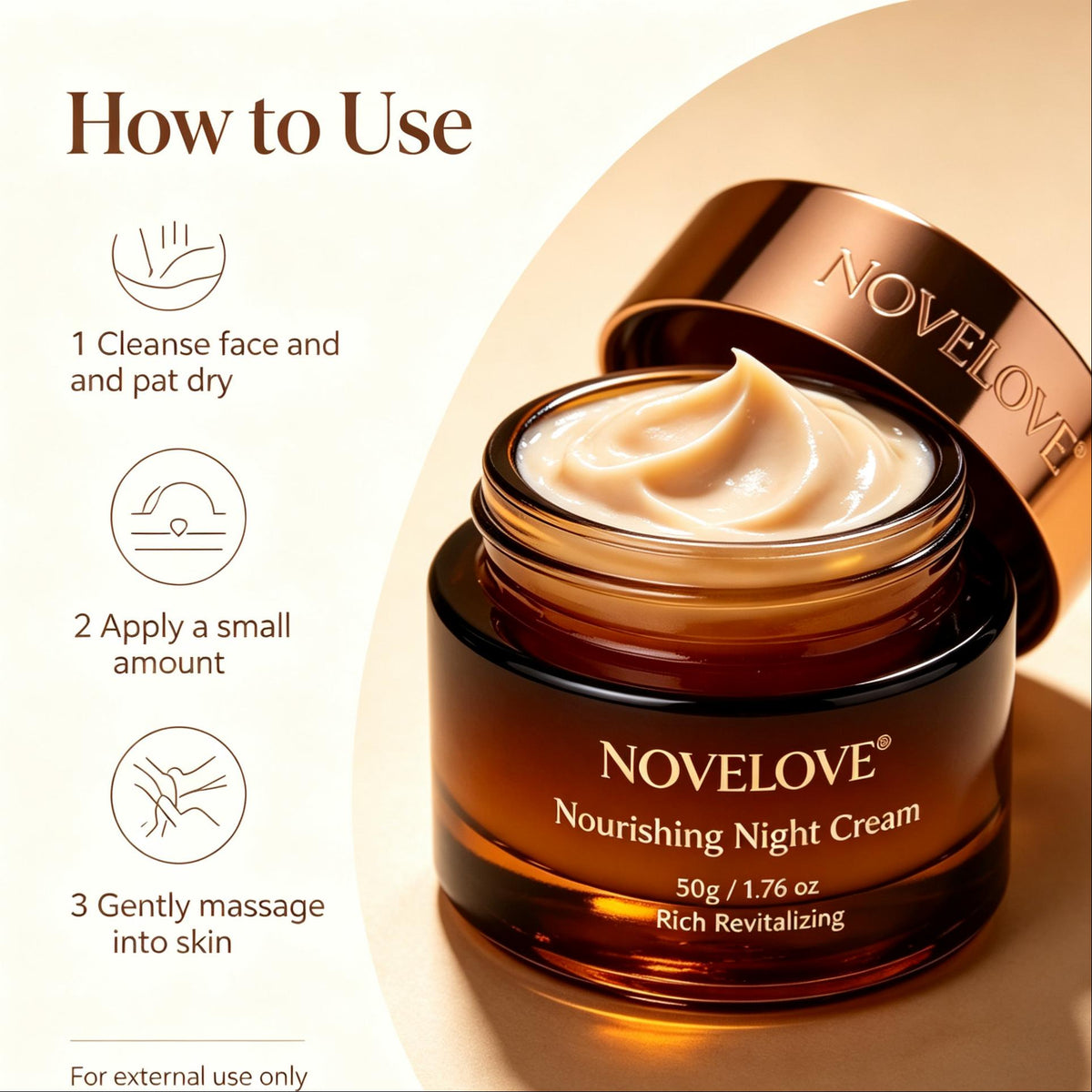 NOVELOVE® Crema de Noche Nutritiva