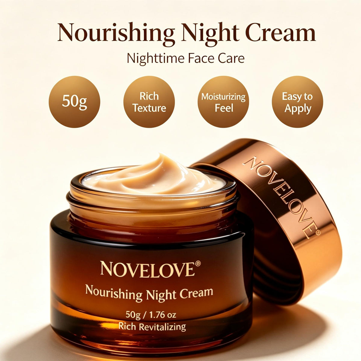 NOVELOVE® Crema de Noche Nutritiva