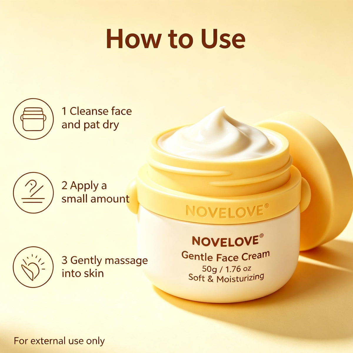 NOVELOVE® Crema Facial Suave