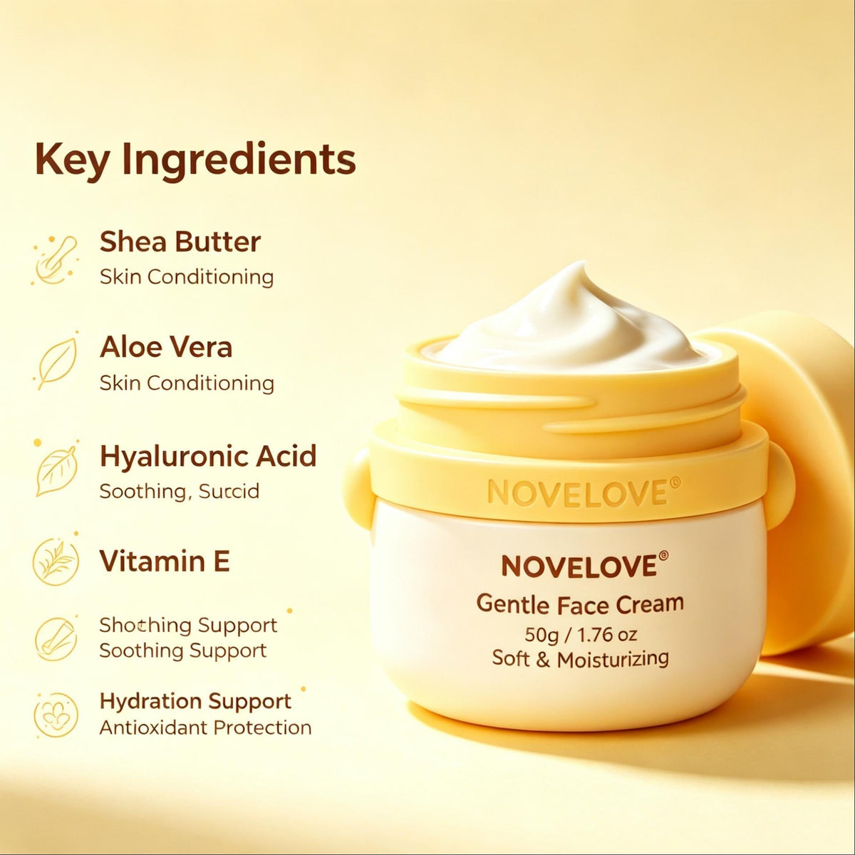 NOVELOVE® Crema Facial Suave