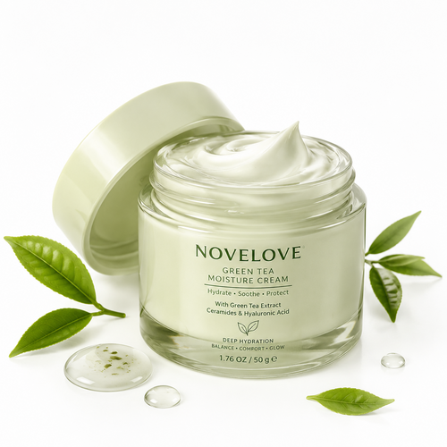 NOVELOVE® Crema de Noche Hidratante con Té Verde